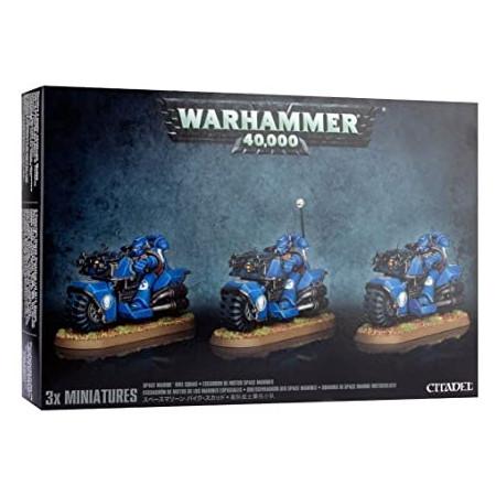Games Workshop (Direct) Warhammer 40,000   Space Marines Bike Squad - 99120101215 - 5011921091607