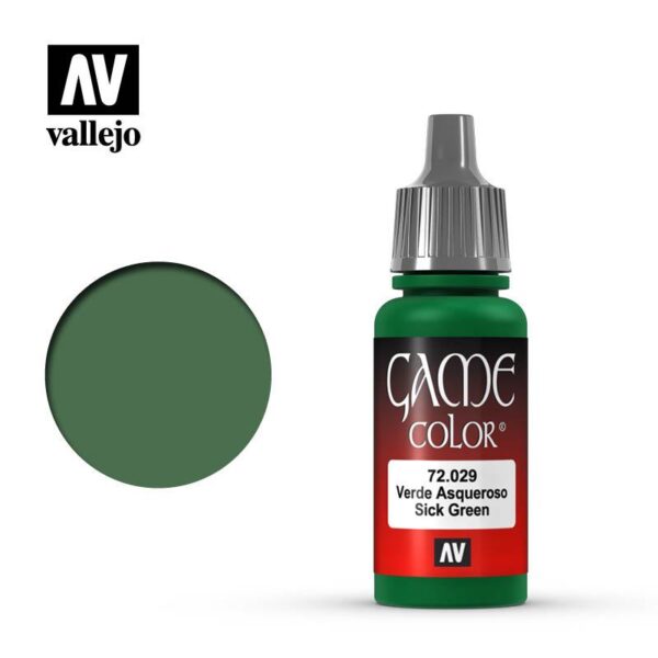 Vallejo    Game Color: Sick Green - VAL72029 - 8429551720298