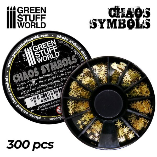 Green Stuff World    Etched Brass Chaos Runes and Symbols - 8436574504699ES - 8436574504699