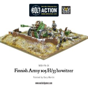 Warlord Games Bolt Action   Finnish 105mm H/33 Howitzer - WGB-FN-24 - 5060393701415