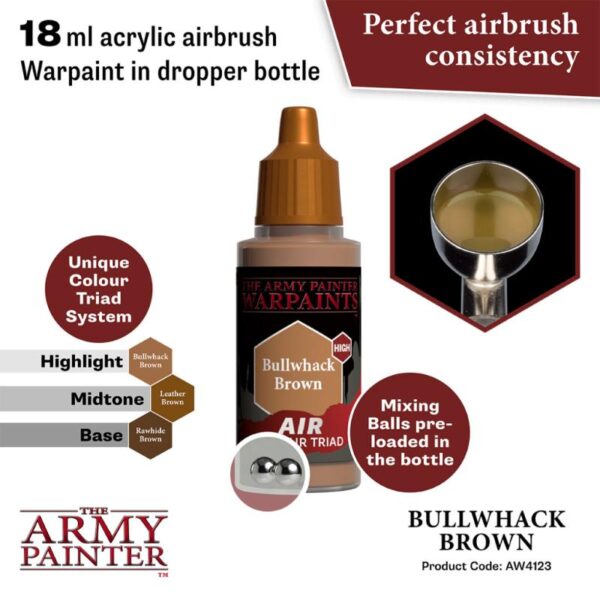 The Army Painter    Warpaint Air: Bullwhack Brown - APAW4123 - 5713799412385