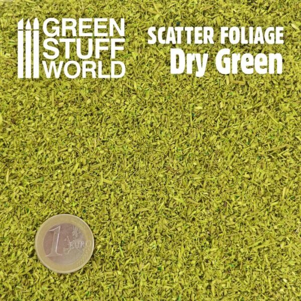 Green Stuff World    Scatter Foliage - Dry Green - 280ml - 8435646500126ES - 8435646500126