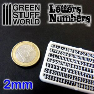 Green Stuff World    Letters and Numbers 2mm - 8436554364350ES - 8436554364350