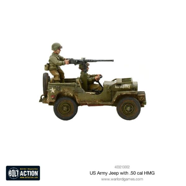 Warlord Games Bolt Action   US Army Jeep with 50 Cal HMG - 403213002 - 5060393709299