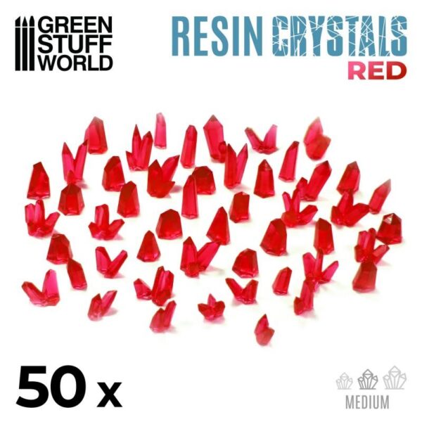 Green Stuff World    RED Resin Crystals - Medium - 8436574508864ES - 8436574508864