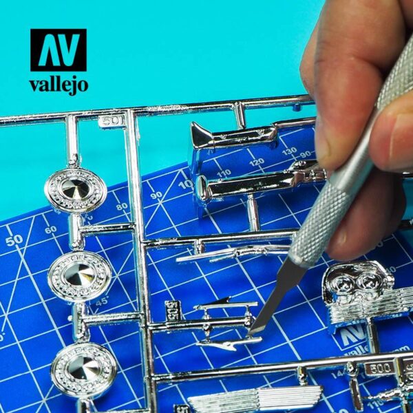 Vallejo    AV Vallejo Tools - Stencil Edge Blades #68 (5) #1 Handle - VALT06005 - 8429551930178