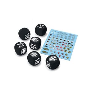 Gale Force Nine World of Tanks: Miniature Game   World of Tanks Tank Ace Dice & Decals - WOT33 - 9781947494756