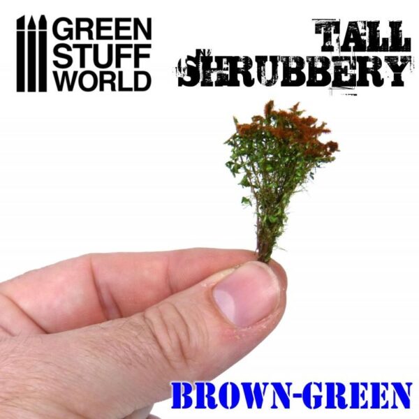 Green Stuff World    Tall Shrubbery - Brown Green - 8436574504293ES - 8436574504293