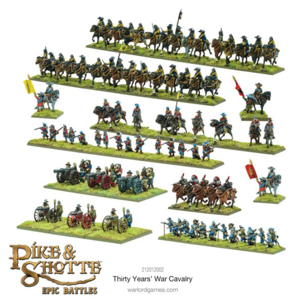 Warlord Games Pike & Shotte Epic Battles   Pike & Shotte Epic Battles - Thirty Year's War Cavalry Battalia - 212012002 - 5060917991650