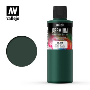 Vallejo    AV Vallejo Premium Color - 200ml - Opaque Dark Green - VAL63014 - 8429551630146