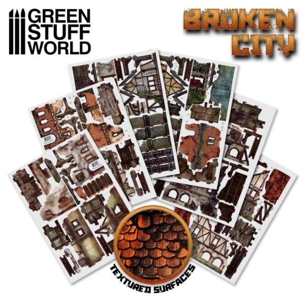 Green Stuff World    Broken City - Terrain Set - 8436574507874ES - 8436574507874