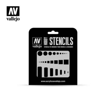 Vallejo    AV Vallejo Stencils - Access Trap Doors 1:32, 1:48 & 1:72 - VALST-AIR003 - 8429551986441