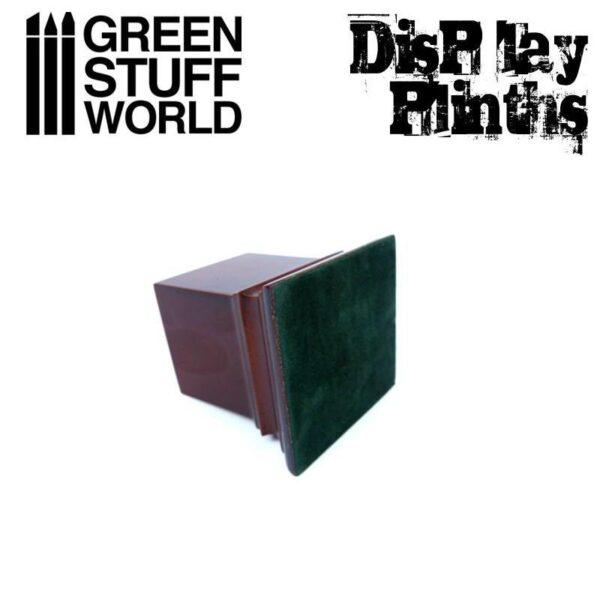 Green Stuff World    Square Top Display Plinth 4x4 cm - Hazelnut Brown - 8436574501612ES - 8436574501612