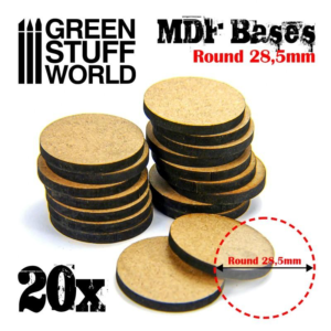 Green Stuff World    MDF Bases - Round 28,5 mm - 8435646508801ES - 8435646508801