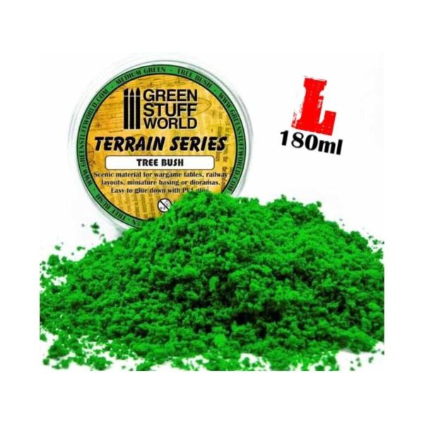 Green Stuff World    Tree Bush Clump Foliage - Medium Green - 180 ml - 8436554365739ES - 8436554365739