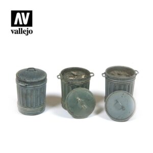 Vallejo    Vallejo Scenics - 1:35 Garbage Bins 1 - VALSC212 - 8429551984829
