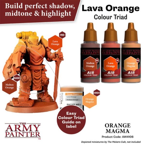 The Army Painter    Warpaint Air: Orange Magma - APAW4106 - 5713799410688