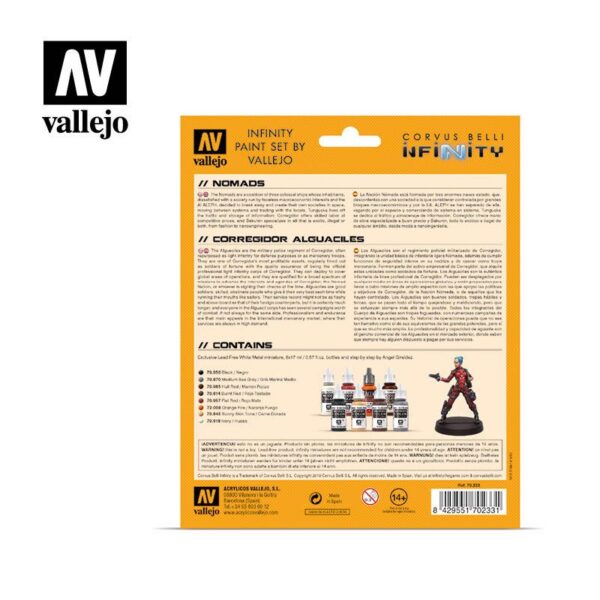 Vallejo    AV Vallejo Model Color Set - Infinity Nomads Exclusive - VAL70233 - 8429551702331