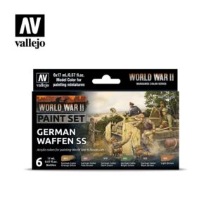 Vallejo    AV Vallejo Model Color Set - WWII German Waffen SS (6) - VAL70207 - 8429551702072