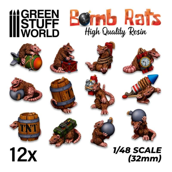 Green Stuff World    BOMB RATS Resin Set - 8435646508702ES - 8435646508702