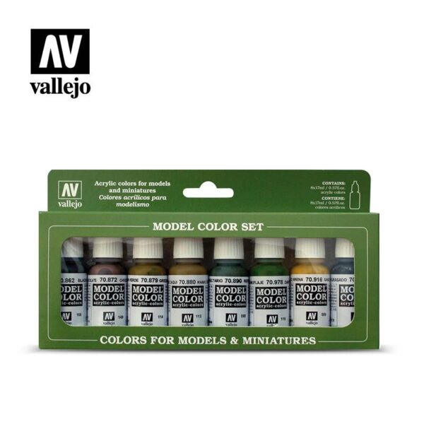 Vallejo    Vallejo Model Color Set - Panzer Colors (x8) - VAL70108 - 8429551701082