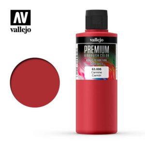 Vallejo    AV Vallejo Premium Color - 200ml - Opaque Carmine - VAL63006 - 8429551630061
