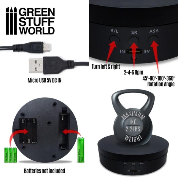 Green Stuff World    Rotating Display Stand 136mm - 8436574507195ES - 8436574507195