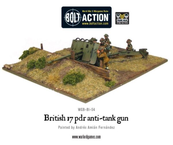 Warlord Games Bolt Action   British Army 17 pdr Anti Tank Gun - WGB-BI-54 - 5060200844700