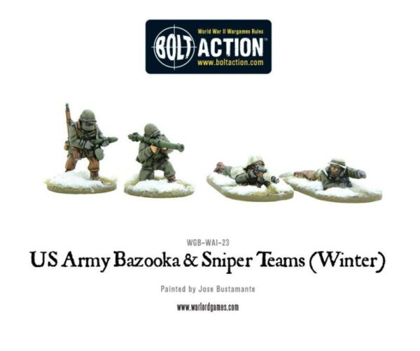 Warlord Games Bolt Action   US Army Bazooka and Sniper teams (Winter) - WGB-WAI-23 - 5060393703600