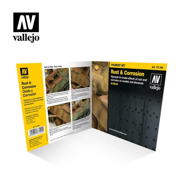Vallejo    AV Vallejo Pigments Set - Rust & Corrosion - VAL73194 - 8429551731942