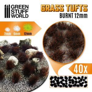 Green Stuff World    Grass TUFTS - 12mm self-adhesive - BURNT - 8435646501673ES - 8435646501673