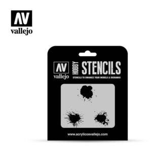 Vallejo    AV Vallejo Stencils - 1:35 Paint Stains - VALST-TX005 - 8429551986663
