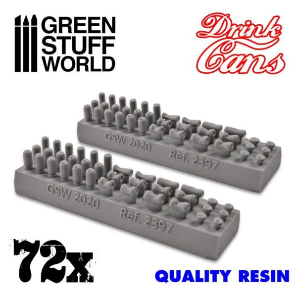 Green Stuff World    72x Resin Drink Cans - 8436574507560ES - 8436574507560