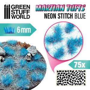 Green Stuff World    Martian Fluor Tufts - NEON STITCH BLUE - 8435646501833ES - 8435646501833
