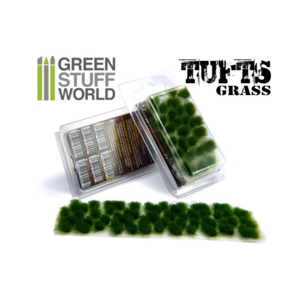 Green Stuff World    Grass TUFTS - 6mm self-adhesive - DARK GREEN - 8436554362448ES - 8436554362448