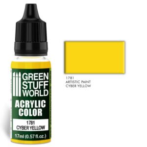 Green Stuff World    Acrylic Color CYBER YELLOW - 8436574501407ES - 8436574501407