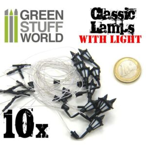 Green Stuff World    10x Classic Lamps with LED Lights - 8436554367689ES - 8436554367689