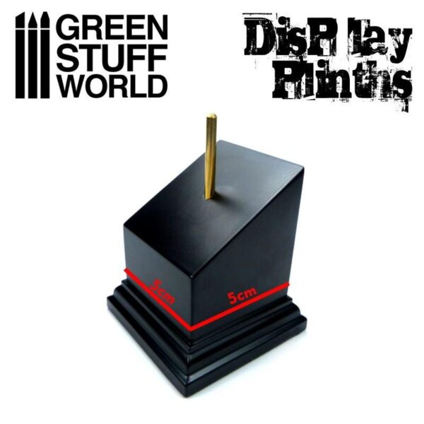 Green Stuff World    Tapered Bust Plinth 5x5cm Black - 8436574501650ES - 8436574501650