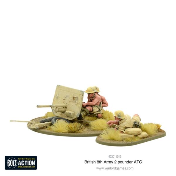 Warlord Games Bolt Action   8th Army 2 Pounder AT - 403011012 - 5060572502437