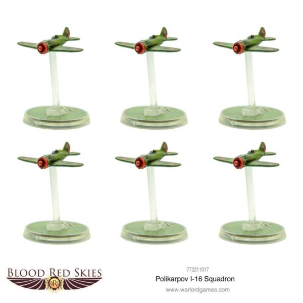 Warlord Games Blood Red Skies   Polikarpov I-16 Squadron - 772211017 - 5060572503205