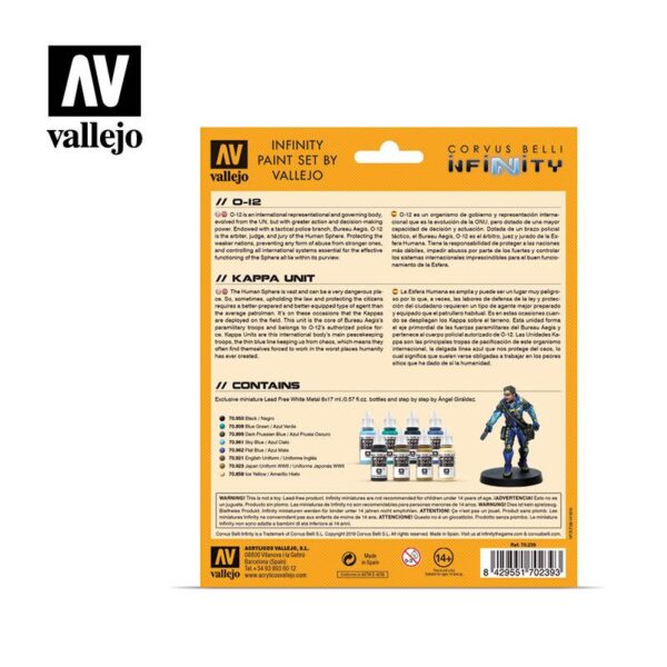 Vallejo    AV Vallejo Model Color Set - Infinity O-12 Exclusive - VAL70239 - 8429551702393