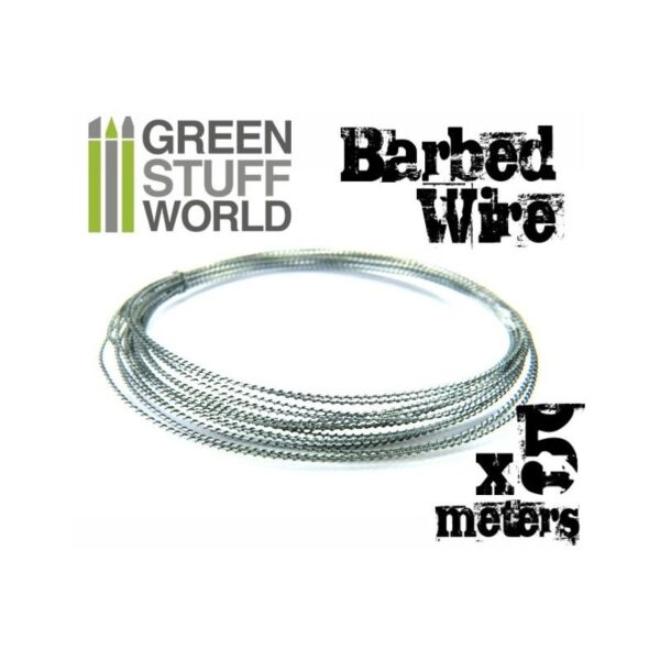Green Stuff World    5 meters of simulated BARBED WIRE 1/32 - 1/35 scale - 8436554366019ES - 8436554366019