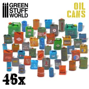Green Stuff World    46x Resin Oil Cans - 8436574507225ES - 8436574507225