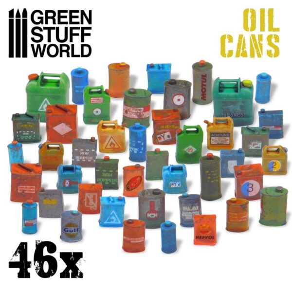 Green Stuff World    46x Resin Oil Cans - 8436574507225ES - 8436574507225