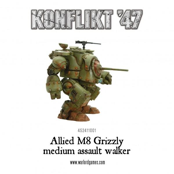 Warlord Games Konflikt '47   Allied M8 Grizzly Assault Walker - 452411001 - 5060393704362