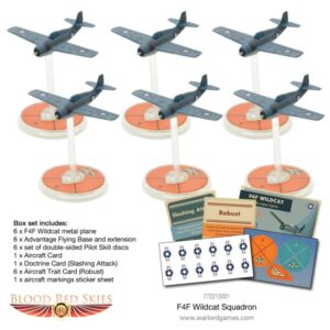 Warlord Games Blood Red Skies   Blood Red Skies: F4F Wildcat Squadron - 772213001 - 5060572501355