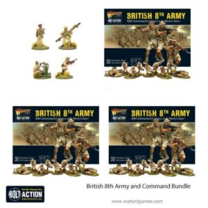 Warlord Games Bolt Action   British 8th Army and Command Bundle - 409911015 -