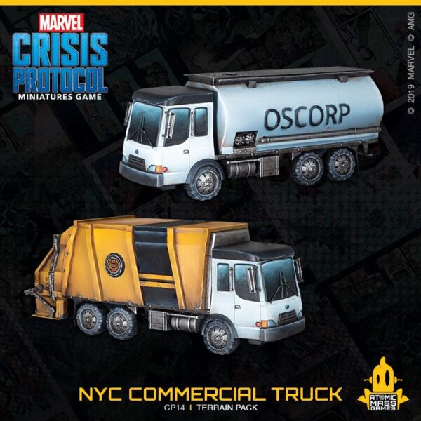 Atomic Mass Marvel Crisis Protocol   Marvel Crisis Protocol: NYC Commercial Truck Terrain Pack - CP14 - 841333108649
