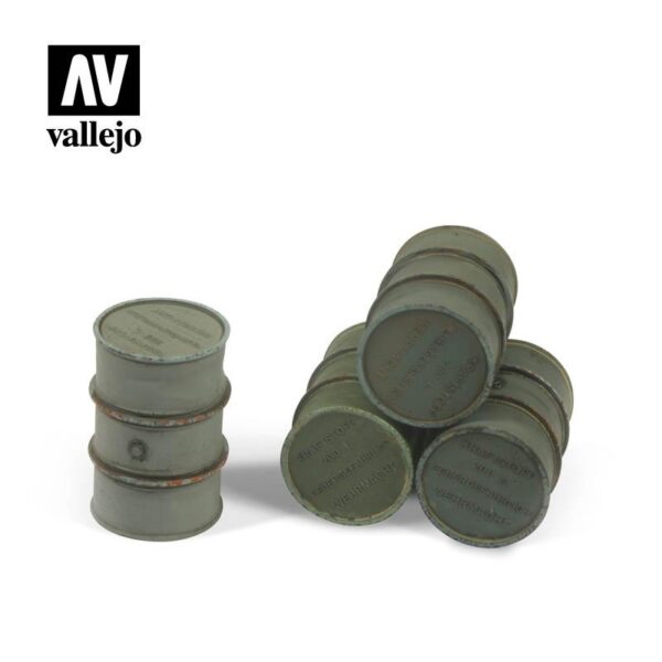Vallejo    Vallejo Scenics - 1:35 Wehrmacht Fuel Drums - VALSC205 - 8429551984751