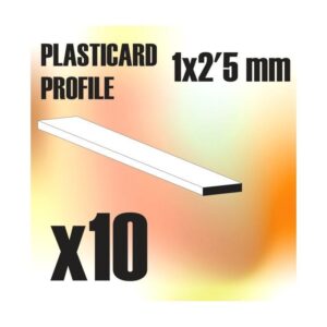 Green Stuff World    ABS Plasticard - Profile PLAIN 2.5mm - 8436554366941ES - 8436554366941